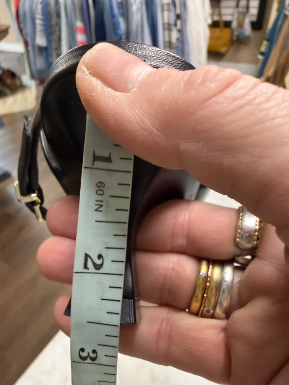 Anthropologie | Maeve Black Square Toe Kitten Heels Size 9 - Picture 11 of 12